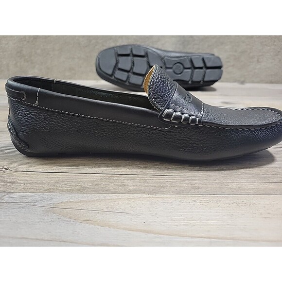 GH Bass Monte Mens Penny Loafer Black 8.5 Drivers Leather EXCELLENT - Picture 10 of 16